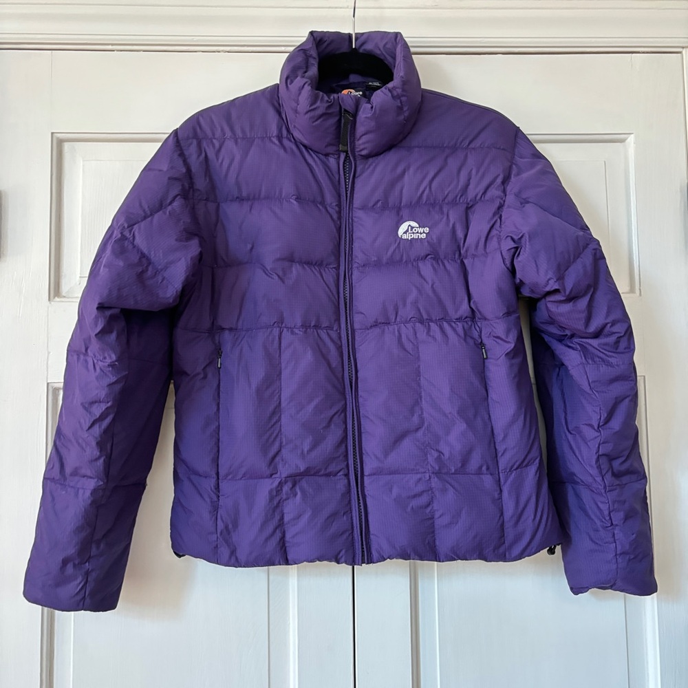 Lowe Alpine Women’s Size Small‎ Purple Puffer Jacket Quilted Down Stuffed Coat
